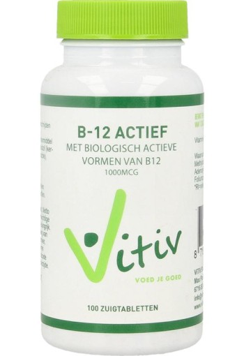 Vitiv Vitamine B12 actief (100 Zuigtabletten)