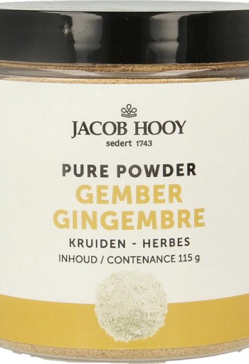 Jacob Hooy Pure powder gember (115 Gram)