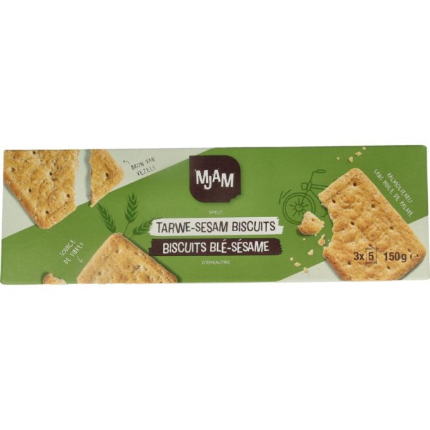 Mjam Biscuits tarwe sesam bio (150 Gram)