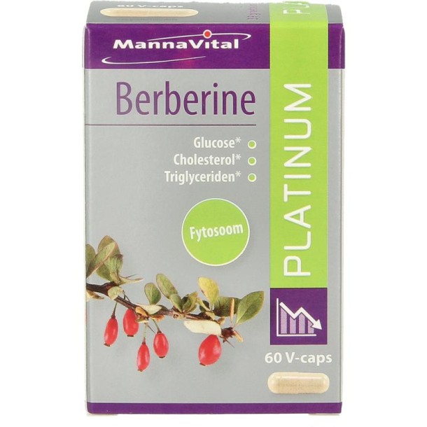 Mannavital Berberine platinum (60 Vegetarische capsules)