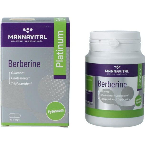 Mannavital Berberine platinum (60 Vegetarische capsules)