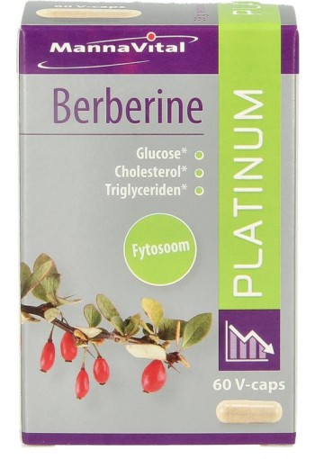 Mannavital Berberine platinum (60 Vegetarische capsules)