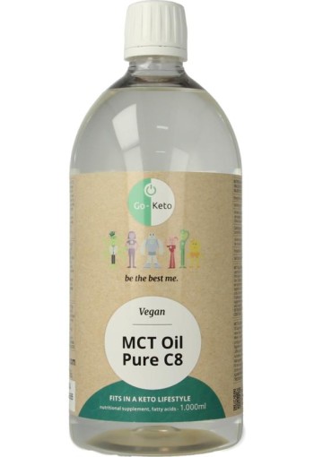Go-Keto MCT olie C8 premium - 1 liter voordeel (1 Liter)