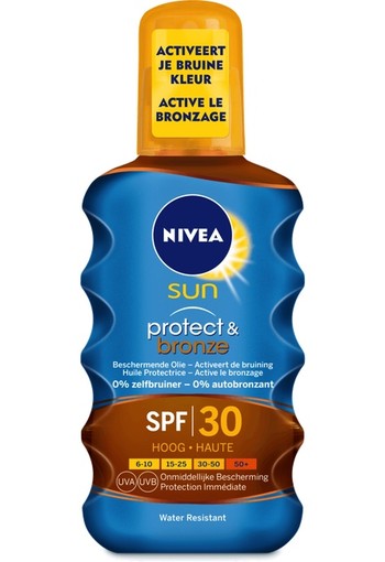 NIVEA SUN Protect & Bronze Zonneoliespray SPF30 200ml