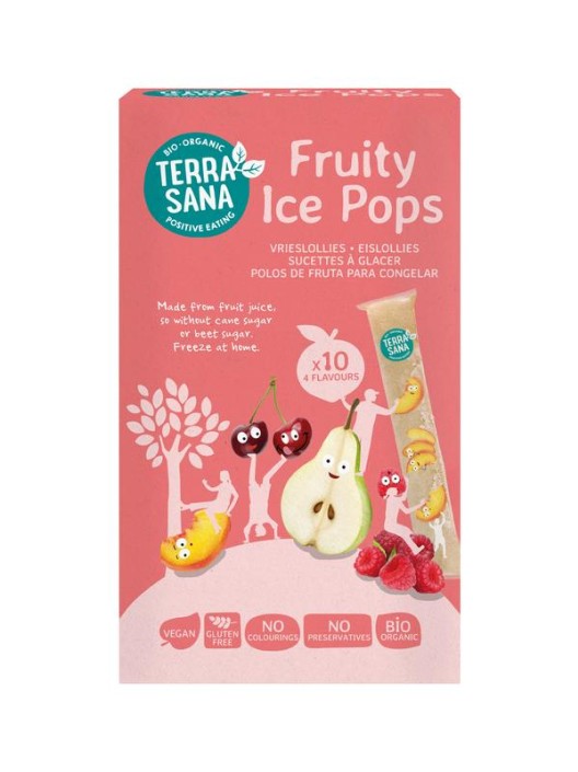 Terrasana Ice pops fruitsap bio (400 Milliliter)