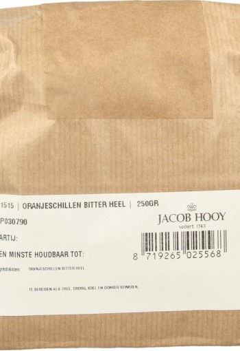 Jacob Hooy Oranjeschillen bitter heel (250 Gram)