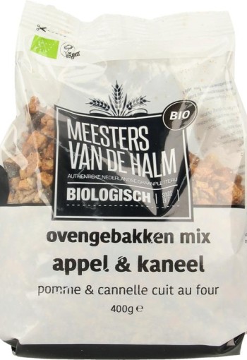 De Halm Ovengebakken mix appel en kaneel bio (400 Gram)