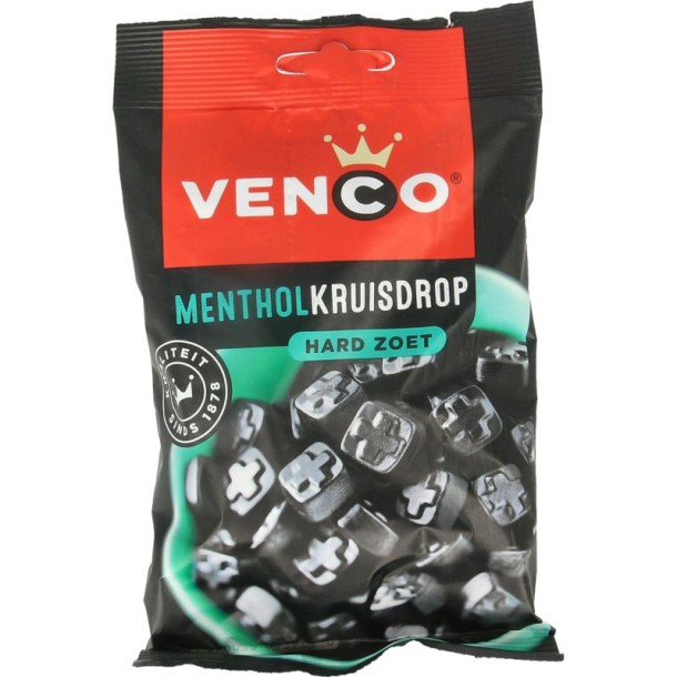 Venco Menthol kruisdrop (120 Gram)