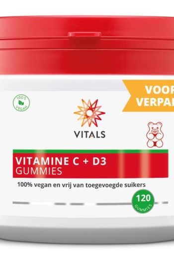 Vitals Vitamine C + D3 gummies (120 Gummies)