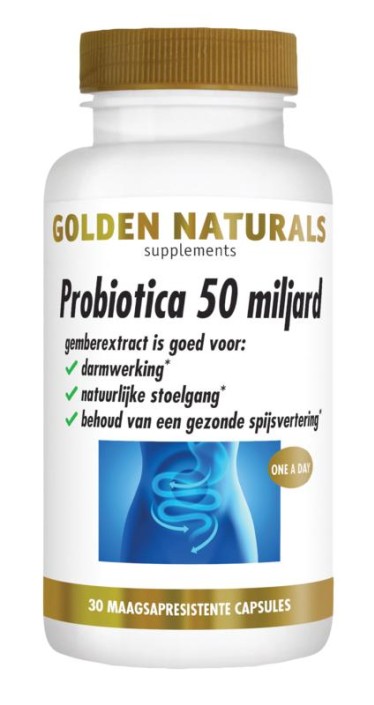 Golden Naturals Probiotica 50 miljard (30 Vegetarische capsules)
