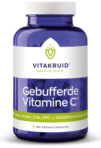 Vitakruid Gebufferde Vitamine C (180 Vegetarische capsules)