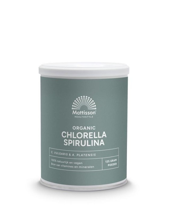 Mattisson Organic chlorella spirulina (125 Gram)