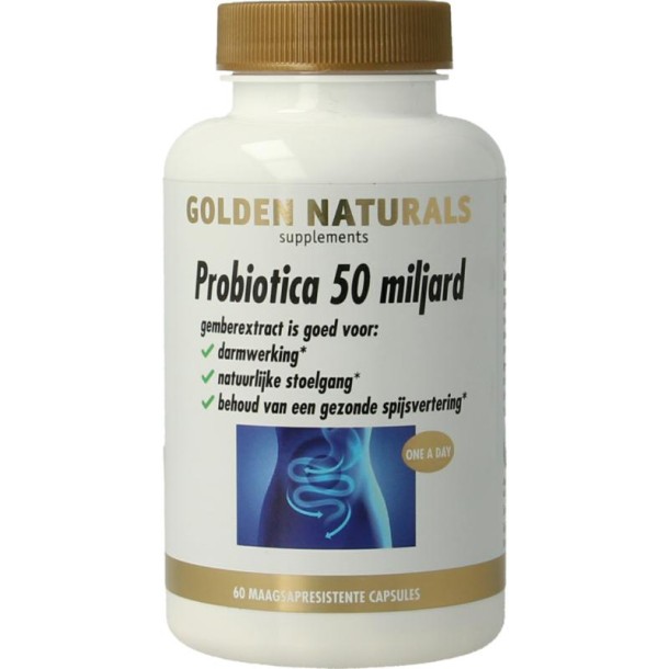 Golden Naturals Probiotica 50 miljard (60 Vegetarische capsules)