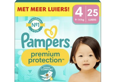 Pampers Premium Protection Luiers Maat 4 9-14 KG 25 Stuks