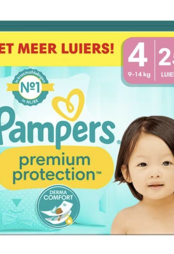 Pampers Premium Protection Luiers Maat 4 9-14 KG 25 Stuks