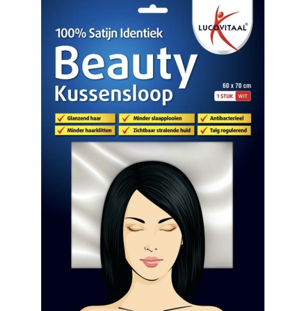 Lucovitaal Kussensloop beauty 100% satijn 60 x 70cm (1 Stuks)
