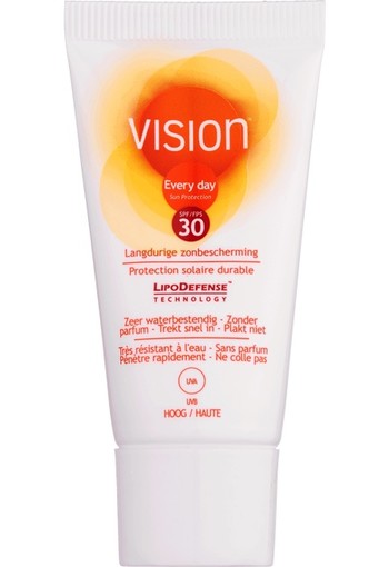 Vision Every Day Langdurige Zonbescherming Tube SPF30  15 ml