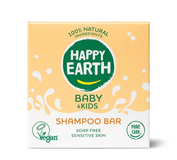 Happy Earth Shampoobar voor baby & kids 50 Gram