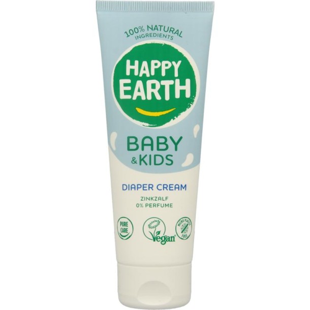 Happy Earth Billencreme zink voor baby & kids (75 Milliliter)