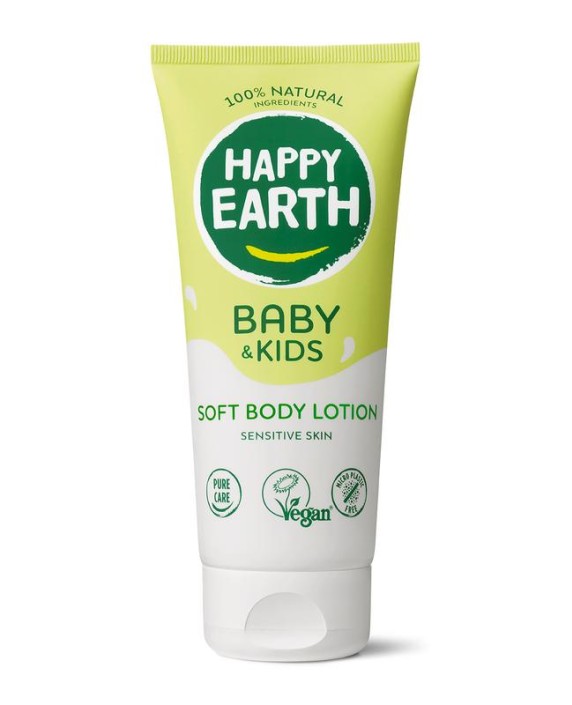 Happy Earth Bodylotion voor baby & kids (200 Milliliter)