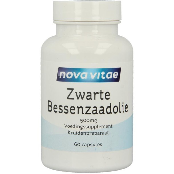 Nova Vitae Zwarte bessenzaad olie (60 Capsules)