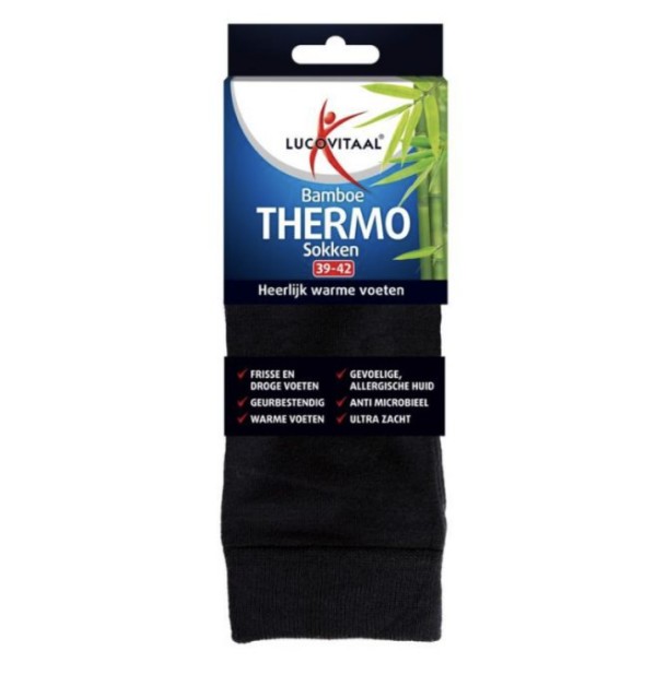 Lucovitaal Bamboe thermosok maat 39-42 (1 Paar)