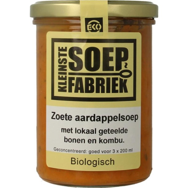 Kleinstesoepfabr Zoete aardappelsoep met lokale bonen en kombu bio (400 Milliliter)