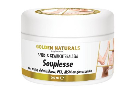 Golden Naturals Souplesse spier & gewrichtsbalsem (200 Milliliter)