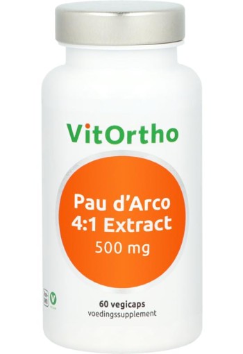 Vitortho Pau d'arco extract 500 mg (60 Vegetarische capsules)