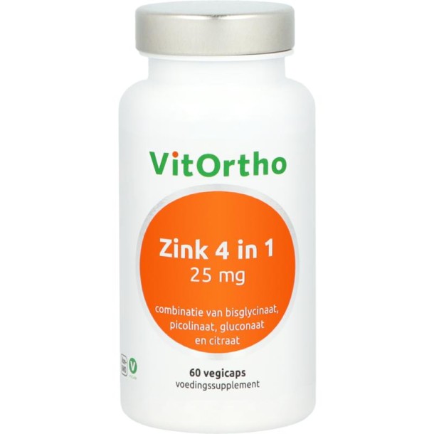 Vitortho Zink 4 in 1 (60 Vegetarische capsules)