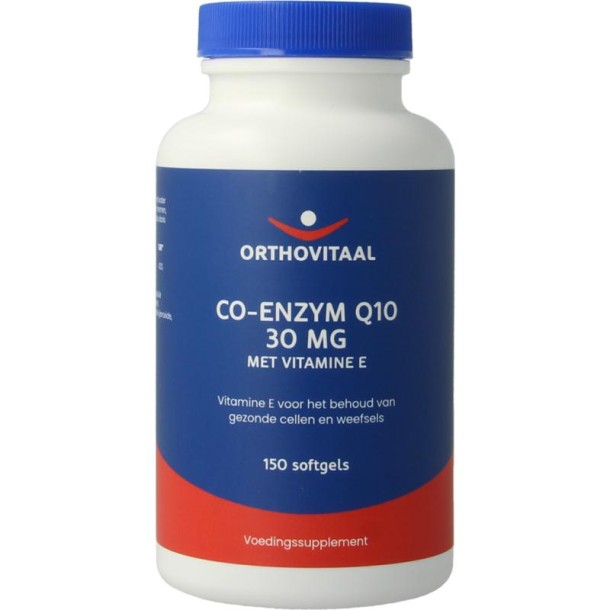 Orthovitaal Co-enzym Q10 30mg met vitamine E (150 Softgels)