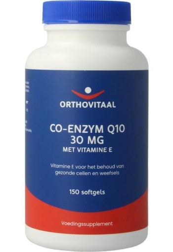 Orthovitaal Co-enzym Q10 30mg met vitamine E (150 Softgels)