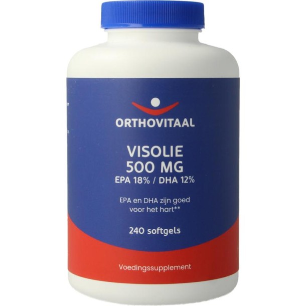 Orthovitaal Visolie 500mg EPA 18% DHA 12% (240 Softgels)