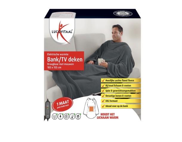 Lucovitaal Electrische warmte bank/TV deken (1 Paar)