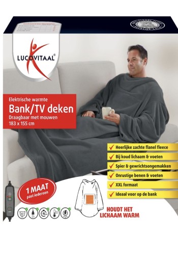 Lucovitaal Electrische warmte bank/TV deken (1 Paar)