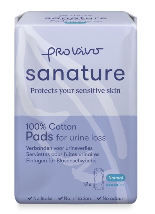 Sanature Pro vivo incontinentie normaal katoen (12 Stuks)