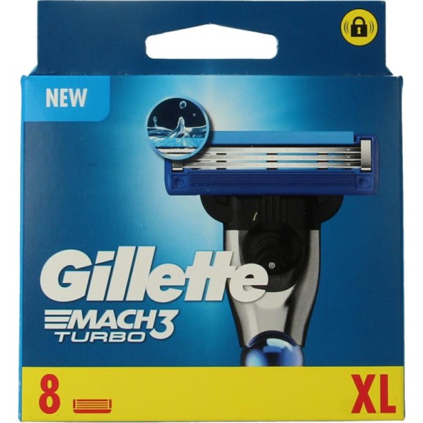Gillette Mach 3 turbo 8 Stuks