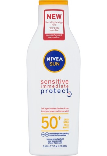 NIVEA SUN Sensitive Immediate Protect Zonnemelk SPF50 200 ml