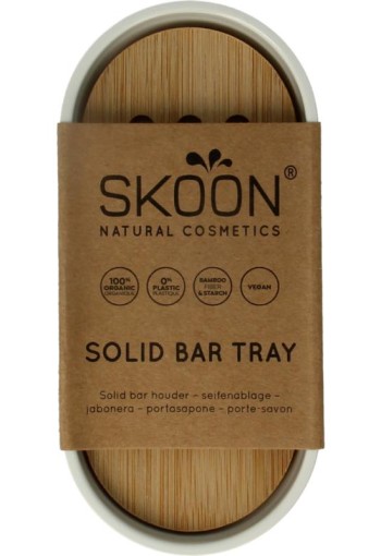 Skoon Solid bar houder wit L (1 Stuks)