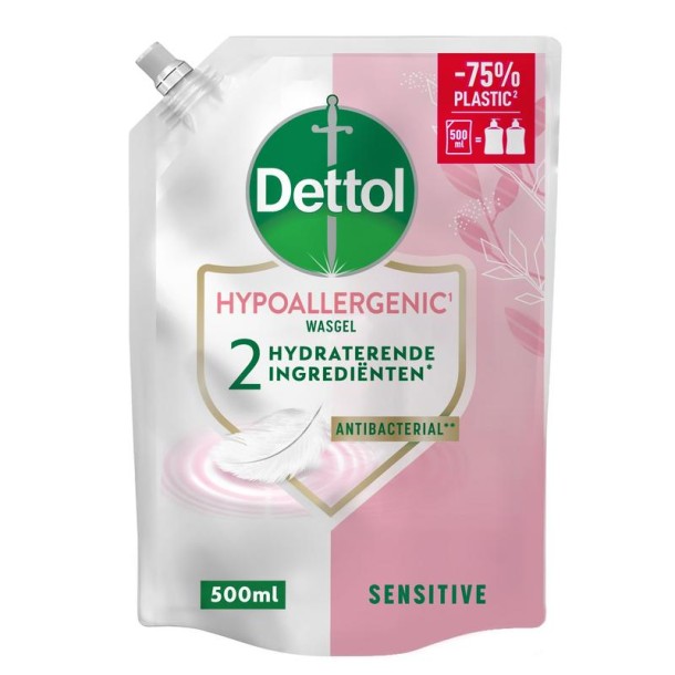 Dettol Refill handzeep sensitive (500 Milliliter)