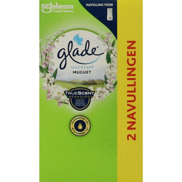 Glade Touch & fresh duo muguet navullingen (20 Milliliter)