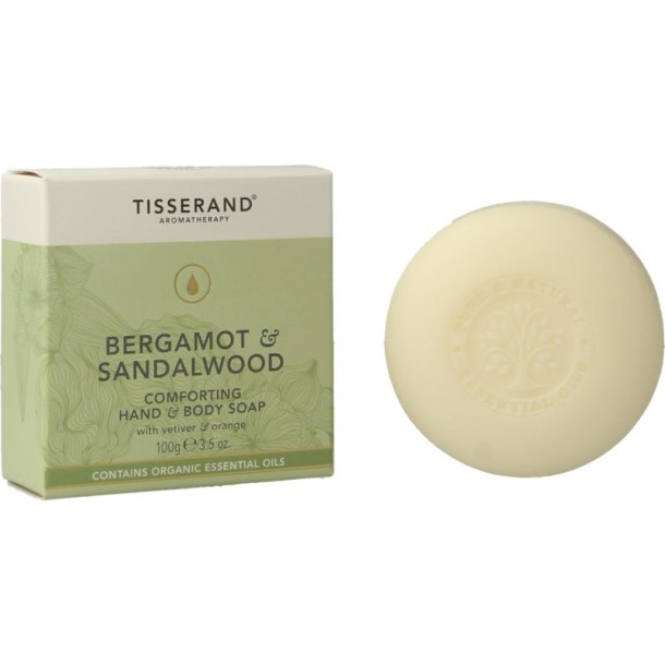 Tisserand Zeep bergamot & sandelhout (100 Gram)