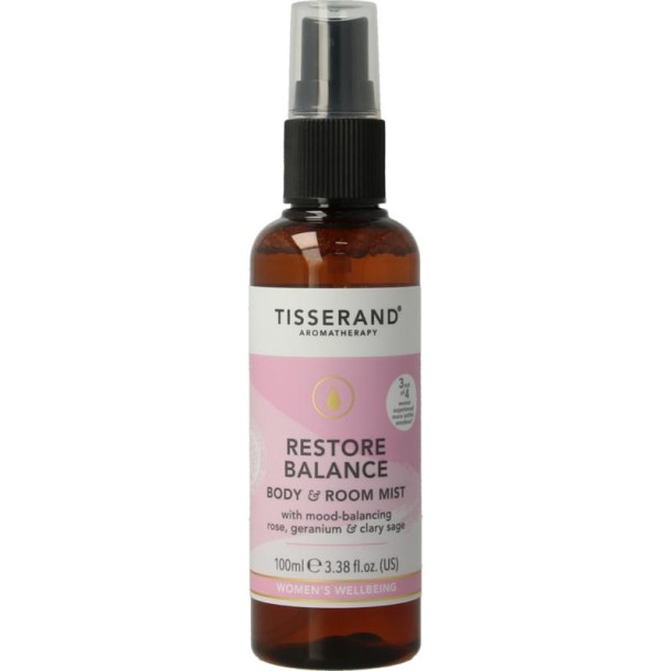 Tisserand Restore balance body en room mist (100 Milliliter)