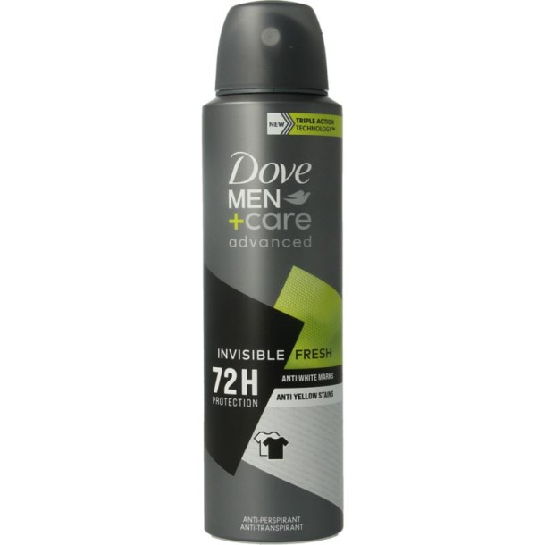 Dove Deodorant spray men+ care invisible fresh (150 Milliliter)