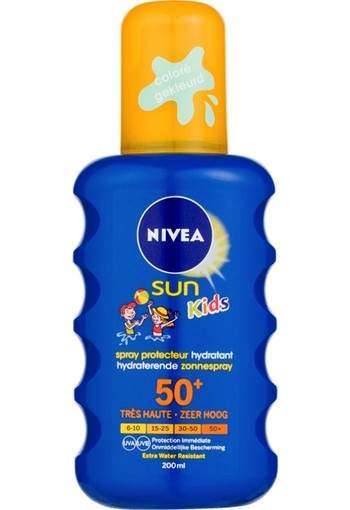 NIVEA SUN Kids Protect & Play Gekleurde Zonnespray SPF50+ 200 ml