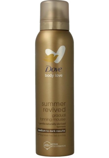 Dove Dermaspa body mousse tanning medium to dark (150 Milliliter)