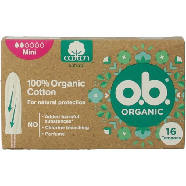 OB Tampons organic mini 16 Stuks