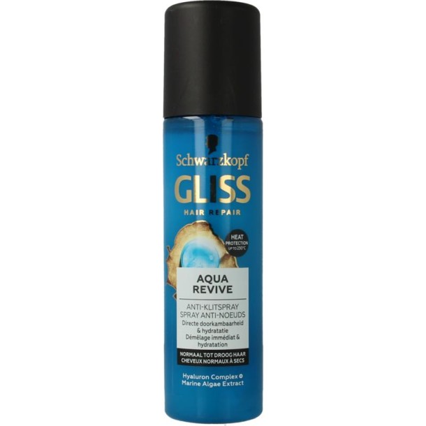 Gliss Kur Anti klit spray aqua revive (200 Milliliter)