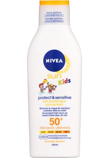 NIVEA SUN Kids Sensitive Protect & Play Zonnemelk SPF50 200 ml