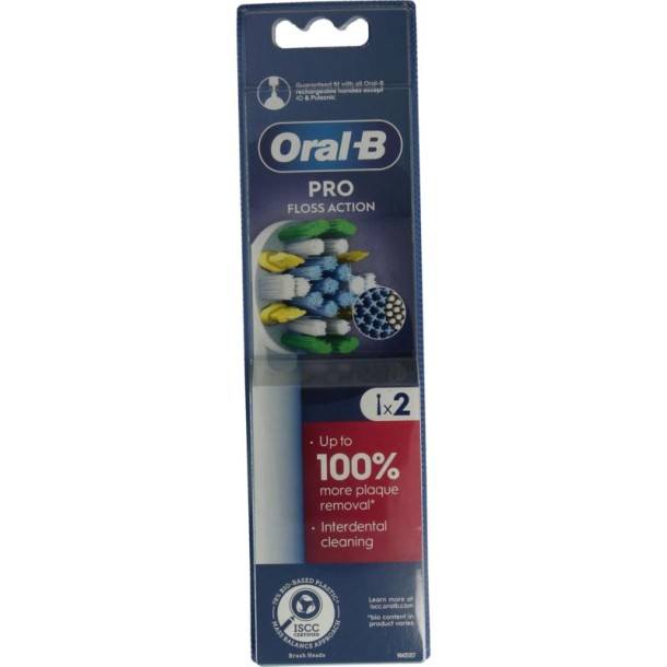 Oral B Opzetborstel floss action (2 Stuks)